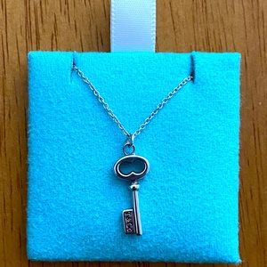 RETIRED Tiffany & Co. mini key necklace 16” sterling silver